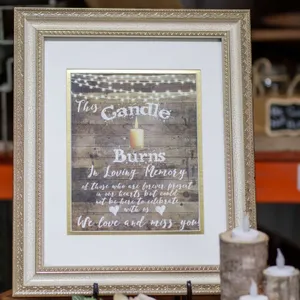 Sign  This Candle Burns Print