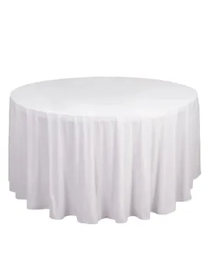 White 300cm Round Tablecloth -- Suitable for 1.8M & 1.5M round tables