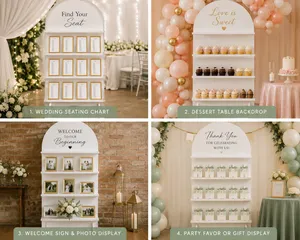 White Arch Display Wall