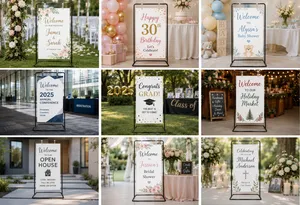 Welcome Sign Stand