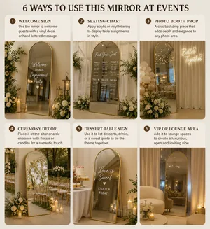 Floor Gold Arch Mirror