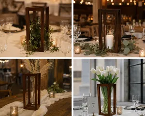 Natural Wood Statement Vase