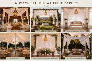 White Event Draping