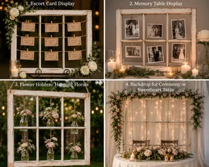 Antique Wood Window Frame