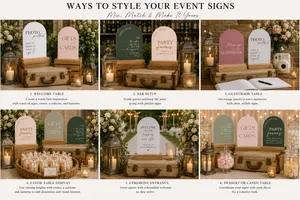 Arch Table Event Signs