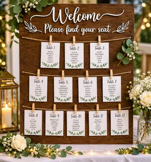 Wedding Reception Seating Chart 