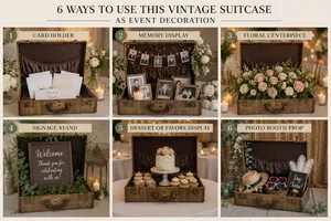 Antique-Inspired Decorative Suitcase