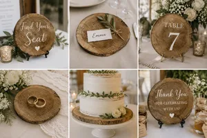 Natural Wood Decor Disc