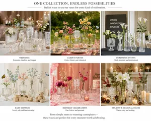 Timeless Clear Glass Vase Collection 