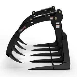 Skid Steer Attachments-Hay Grapple