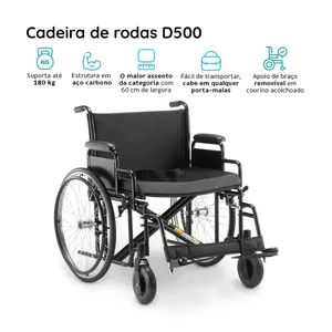 CADEIRA DE RODAS DELLAMED 180KG