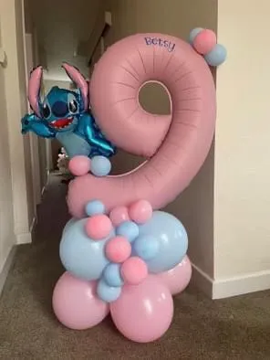Standard Balloon Number Stack -THIS ITEM IS FOR COLLECTION ONLY