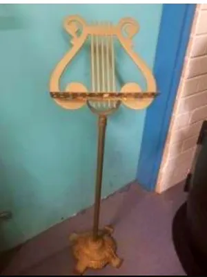 Brass music stand- 1.2m tall approx