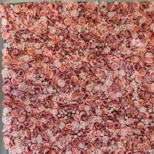 Pink Flower Wall 2.4 x 2.4m on stand