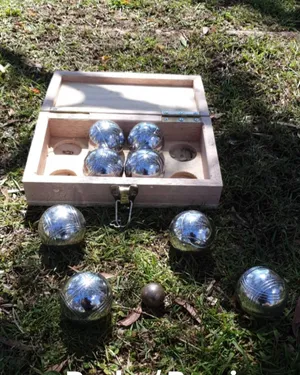 Bocci/ Boules ball game. 6 metal balls & 1 metal mini ball (Request for games package price for bulk game order)
