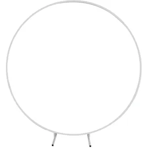 White Round Metal Arbour 2.5m (Dry Hire)