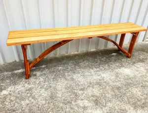 Barrel Stave Bench Seats. 1.8x330x450. Seats 3 comfortably. Delivery only. Same size as 1023 just different seat tops for extra seating option