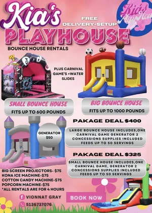Small Bounce House Package Deal
