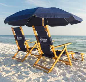Beach Chairs and Umbrella