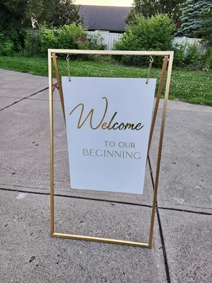 Gold Sign Frame