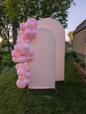 Bundle and Save: 2 Arches, 2 Fitted Covers, and 6 FT Balloon Garland