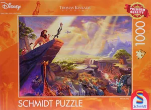 Schmidt 1000 Teile Puzzle | Thomas Kinkade Studios: Disney Dreams Collection - König der Löwen