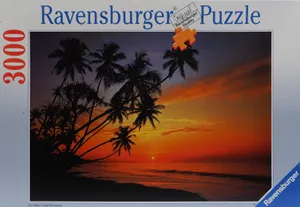 Ravensburger 3000 Teile Puzzle | Sonnenuntergang am Palmenstrand
