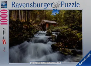 Ravensburger 1000 Teile Puzzle | Mühle am Gollinger Wasserfall - Österreich Collection