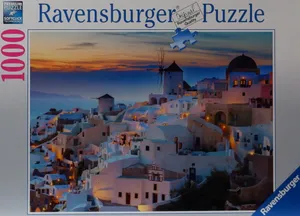 Ravensburger 1000 Teile Puzzle | Abend über Santorini