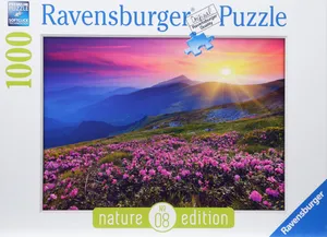 Ravensburger 1000 Teile Puzzle | Bergwiese im Morgenrot