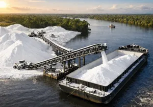 White Sand Loaded at Port