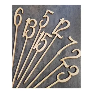 Wood Plant Stand Table Numbers