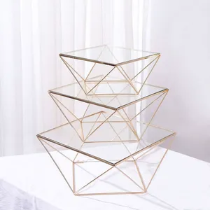 Gold Glass Dessert Tower Set