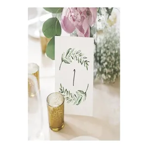 Eucalyptus Table Numbers with Stand