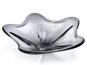 Centrepiece Clear Glass Curve
