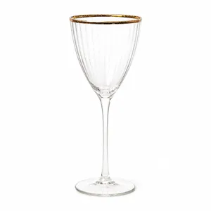 Designer Glassware Gold Rim