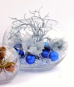 Centrepiece Fish Bowl Silver