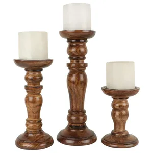 Designer Wooden Candle Holders