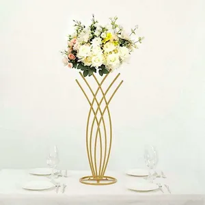 Centrepiece Metal Flower Stand Gold