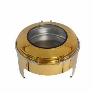 Chafing Dish Gold Round