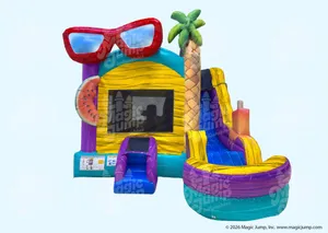 Pool Party Bounce Slide Combo (4 Hour Rental)