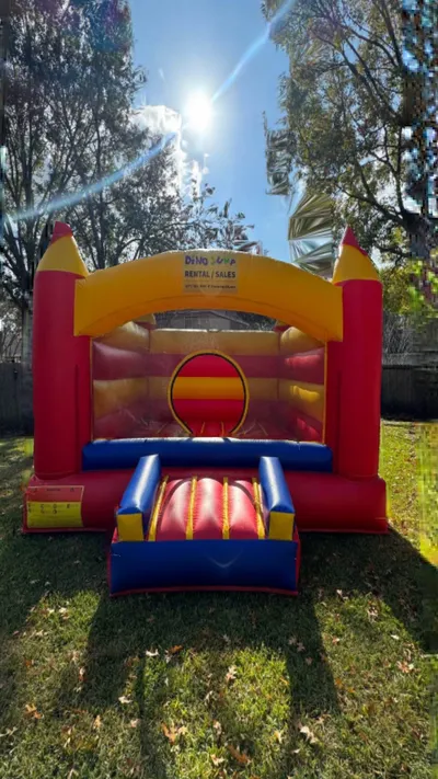 Houston Backyard birthday parties are the best with bounce house rental from Dino Jump USA