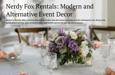 Nerdy Fox Rentals and Designs with Modern and Alternative Event Decor