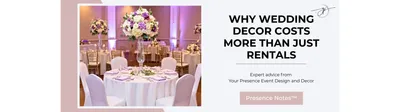 Elegant wedding reception with purple and white floral centrepieces, white linens, lavender napkins and professionally styled guest tables