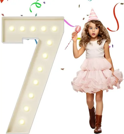 4 Feet Marquee Number 7 rental Dallas TX