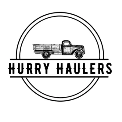 Hurry Haulers junk removal and dumpster rental service in a Sioux Falls residential neighborhood.
