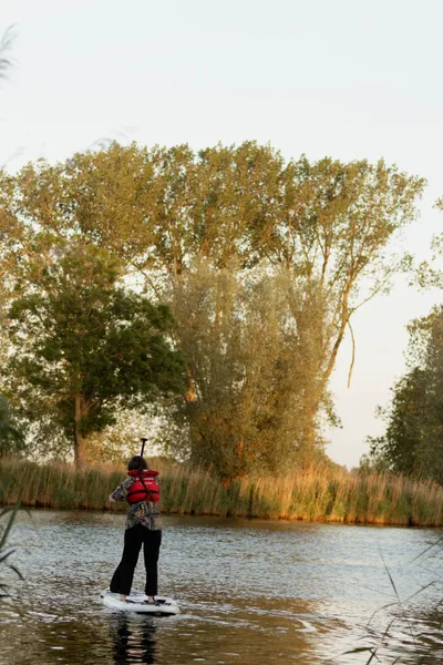 Sup op de wijde Aa in Zwolle