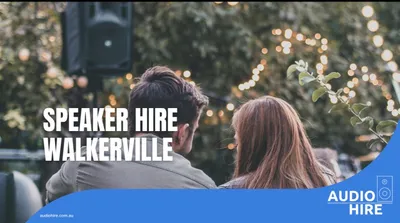 Portable PA system setup for an outdoor party in Walkerville.