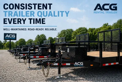 High-quality rental trailer maintained for consistent performance and reliability