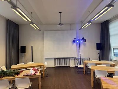 bedrijfs kerstfeest speakers licht Amsterdam